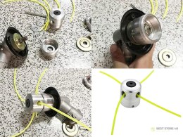 Głowica aluminiowa żyłkowa do kosy kosiarki spalinowej podkaszarki żyłka