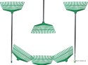 Grabie ogrodowe do liści trawy lekkie plastikowe trzonek aluminium 40cm