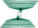 Grabie ogrodowe do liści trawy lekkie plastikowe trzonek aluminium 40cm
