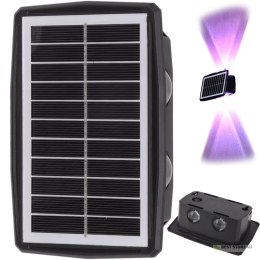 Lampa elewacyjna solarna led z czujnikiem zmierzchu naścienna kinkiet