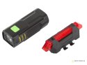 Lampka rowerowa led zestaw tył przód usb na rower