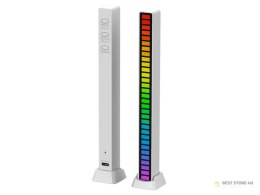 Ledy usb reakcja na dźwięk multikolor neon listwa rgb led mruga 18 trybów