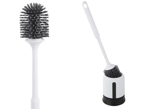 Szczotka do wc silikonowa toaletowa do łazienki nieprzeciekające pełne dno