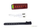 Tylna lampka rowerowa oświetlenie led usb roweru