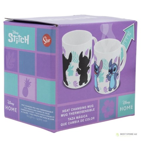 Disney Stitch - Kubek ceramiczny zmieniający kolor w pudełku prezentowym z kolekcji Stitch & Angel 325 ml Disney Stitch - Kubek ceramiczny zmieniający kolor w pudełku prezentowym z kolekcji Stitch & Angel 325 ml