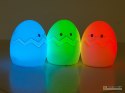 Lampka nocna dla dzieci led jajko rgb pilot usb