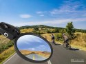 Lusterko rowerowe na kierownicę do roweru na manetkę wypukłe wsteczne 360