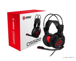 MSI FBA_S37-2100910-SV1 słuchawki/zestaw słuchawkowy Przewodowa Opaska na głowę Gaming Czarny, Czerwony