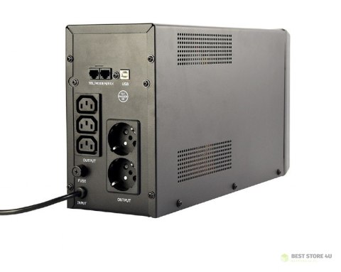 ENERGENIE ZASILACZ AWARYJNY UPS AVR 2000VA LCD, 3X C13, 2X SCHUKO, USB, RJ45 ENERGENIE ZASILACZ AWARYJNY UPS AVR 2000VA LCD, 3X C13, 2X SCHUKO, USB, RJ45