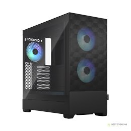 Fractal Design op Air RGB Black TG Clear Tint, ATX, mATX, Mini ITX, Zasilacz w zestawie Nie