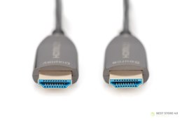 Kabel połączeniowy hybrydowy HDMI 2.1 Ultra High Speed 8K60Hz UHD HDMI A/HDMI A M/M czarny 15m