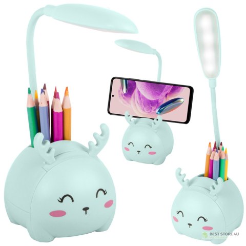 Lampka nocna dla dzieci led usb organizer stojak telefon do czytania nauki Lampka nocna dla dzieci led usb organizer stojak telefon do czytania nauki