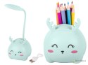 Lampka nocna dla dzieci led usb organizer stojak telefon do czytania nauki