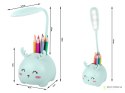 Lampka nocna dla dzieci led usb organizer stojak telefon do czytania nauki