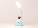 Lampka nocna dla dzieci led usb organizer stojak telefon do czytania nauki