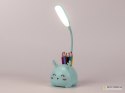 Lampka nocna dla dzieci led usb organizer stojak telefon do czytania nauki