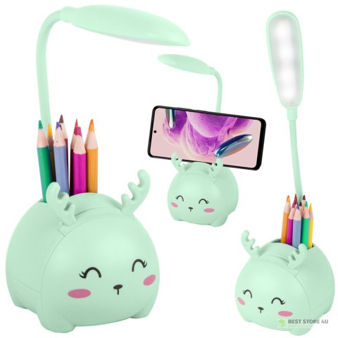 Lampka nocna dla dzieci led usb organizer stojak telefon do czytania nauki Lampka nocna dla dzieci led usb organizer stojak telefon do czytania nauki