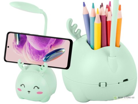 Lampka nocna dla dzieci led usb organizer stojak telefon do czytania nauki Lampka nocna dla dzieci led usb organizer stojak telefon do czytania nauki