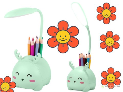 Lampka nocna dla dzieci led usb organizer stojak telefon do czytania nauki Lampka nocna dla dzieci led usb organizer stojak telefon do czytania nauki