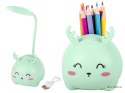 Lampka nocna dla dzieci led usb organizer stojak telefon do czytania nauki