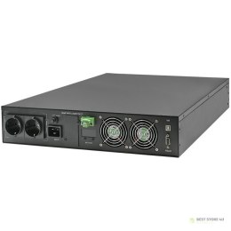 QOLTEC ZASILACZ AWARYJNY DO RACK 3KVA | 3000W | POWER FACTOR 1.0 | LCD | EPO | USB | ON-LINE