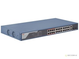 Switch niezarządzalny HIKVISION DS-3E1326P-EI 24x PoE + 2x Uplink, 370W