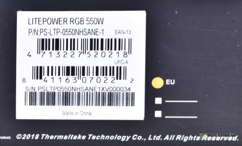 Zasilacz Thermaltake Litepower RGB PS-LTP-0550NHSANE-1 (550 W; Aktywne; 120 mm) Zasilacz Thermaltake Litepower RGB PS-LTP-0550NHSANE-1 (550 W; Aktywne; 120 mm)