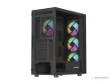 OBUDOWA GENESIS DIAXID 605 ARGB MIDI TOWER Z OKNEM USB-C CZARNA