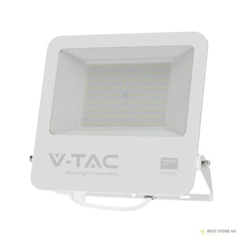 Projektor LED V-TAC 100W 100Lm/W Przewód 1mb SAMSUNG CHIP Biały VT-44104 6500K 8700lm 5 Lat Gwarancji