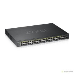 Zyxel GS1920-48HPV2 Zarządzany Gigabit Ethernet (10/100/1000) Obsługa PoE Czarny