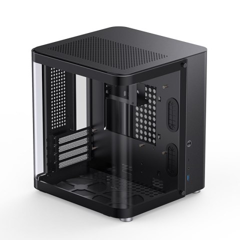 Obudowa Jonsbo TK-1 2.0 Micro-ATX, Szkło Hartowane - czarna