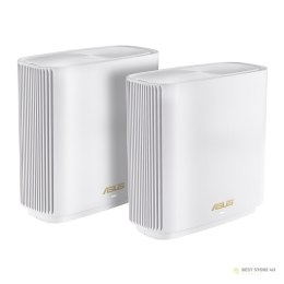 ASUS ZenWiFi AX (XT9) AX7800 2er Set Weiß Tri-band (2.4 GHz/5 GHz/5 GHz) Wi-Fi 6 (802.11ax) Biały 4 Wewnętrzne