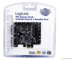 LogiLink PCI Express Karte IEEE1248 równoległy 1x +Seriell 2x