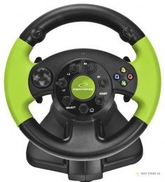 Kierownica Esperanza EG104 (PC, Xbox 360; kolor czarno-zielony) Kierownica Esperanza EG104 (PC, Xbox 360; kolor czarno-zielony)