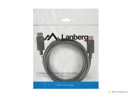 Kabel Lanberg CA-DPDP-10CC-0030-BK (DisplayPort M - DisplayPort M; 3m; kolor czarny)