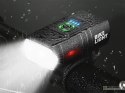 Lampka na rower rowerowa led t6 przód tył usb aku
