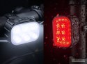Lampka rowerowa led zestaw tył przód usb na rower na kierownice akumulator