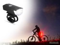 Lampka rowerowa led zestaw tył przód usb na rower