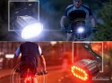 Lampka rowerowa światło przód tył led na rower kierownicę mocna usb jasna