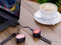 Lampka rowerowa światło przód tył led na rower kierownicę mocna usb jasna