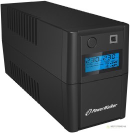 PowerWalker VI 850 SHL FR Technologia line-interactive 0,85 kVA 480 W 2 x gniazdo sieciowe