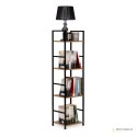 Regał drewniany nowoczesny metalowa rama LOFT 4 półki ModernHome