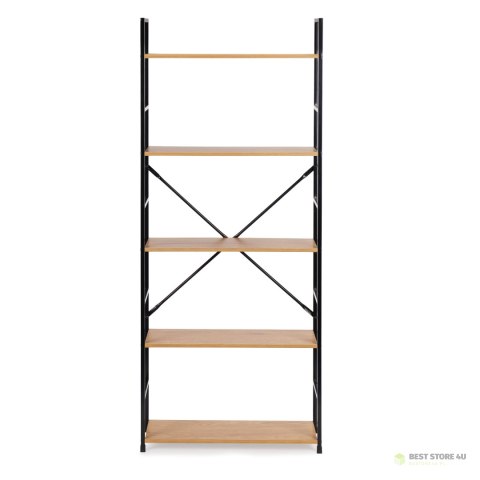 Regał drewniany szeroki nowoczesny LOFT 5 półek ModernHome Regał drewniany szeroki nowoczesny LOFT 5 półek ModernHome