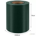 Taśma ogrodzeniowa 19cmx35m 450g/m2 zielona 23699