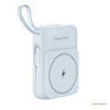 POWER BANK indukcyjny Kruger&Matz 10000 mAh Mag Safe z kablem niebieski