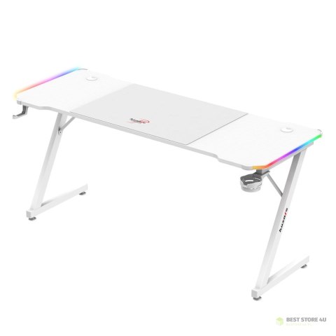 Biurko gamingowe Huzaro Hero 4.8 White RGB Biurko gamingowe Huzaro Hero 4.8 White RGB