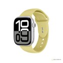 Crong Liquid - Pasek do Apple Watch 38/40/41/42mm (słomkowy)