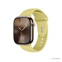 Crong Liquid - Pasek do Apple Watch 38/40/41/42mm (słomkowy)