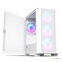 Montech AIR 100 ARGB, Micro-ATX, szkło hartowane - białe