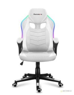 Fotel gamingowy Huzaro Force 2.5 RGB WHITE MESH